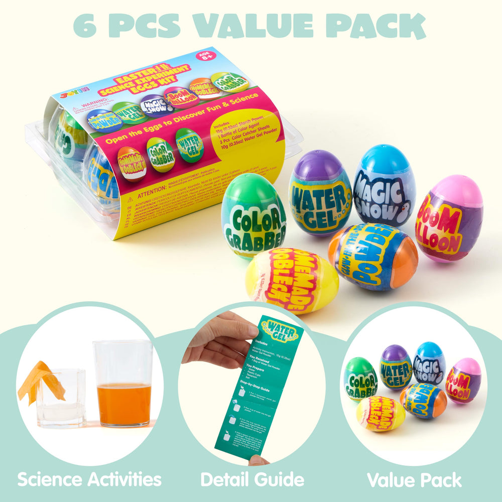 JOYIN Prefilled Easter Eggs pack delivers safe, colorful science fun for learners.
