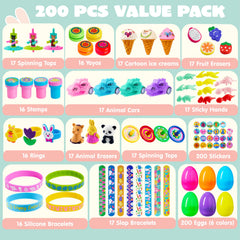 JOYIN prefilled eggs with toy variety for surprise-filled egg hunts.