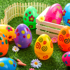 JOYIN jumbo multi-color Easter eggs set for colorful display.