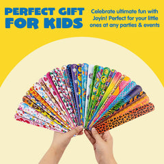 JOYIN rainbow slap bracelet—vibrant accessory for celebrations and playtime.