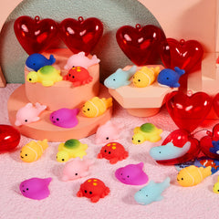 JOYIN red heart Valentine case keeps toys organized and portable