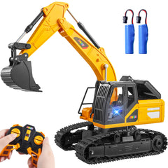 JOYIN remote control excavator toy front view for immersive construction play.