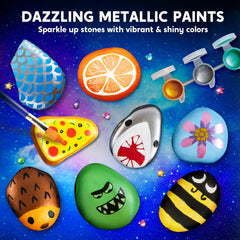 JOYIN Rock Paint Kit instruction booklet guides budding artists step by step