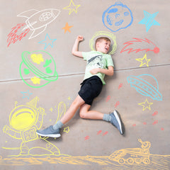 JOYIN vibrant sidewalk art for family play and group activities.