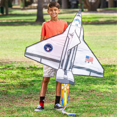 JOYIN Spaceship Kite family enjoys outdoor kite activity.