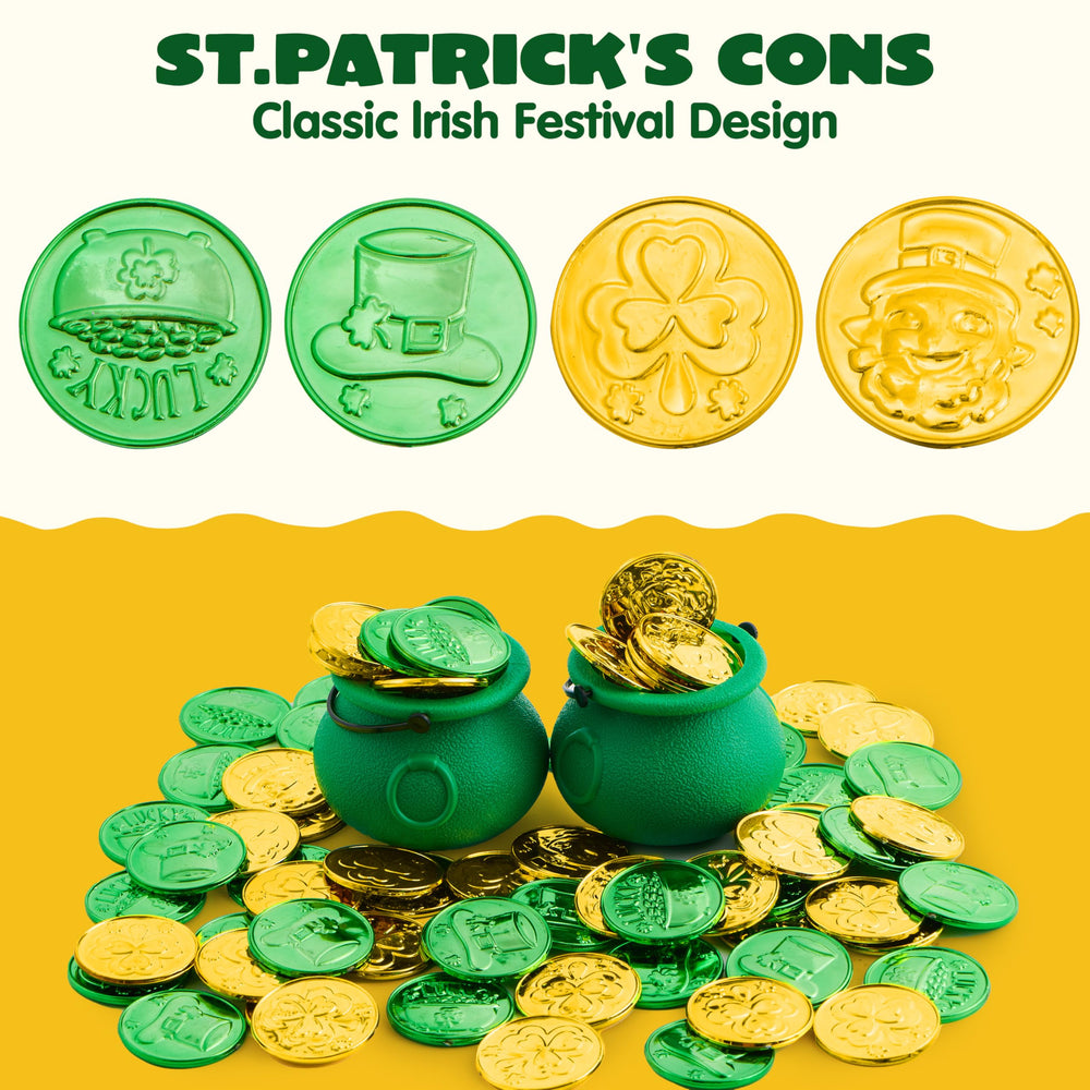 JOYIN St Patrick's coins collection image-view shows complete set for planning decor