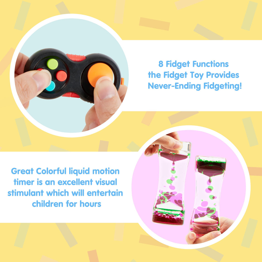 JOYIN stretchy man and fidget cube designed for tactile play during parties.