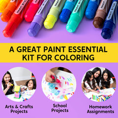 Metallic and neon colors in JOYIN sticks for bold projects.