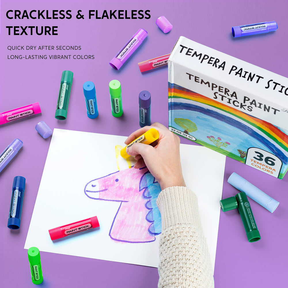 JOYIN tempera sticks with visible color bodies for easy selection.