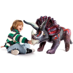 JOYIN Triceratops 43in front view enhances party decor.