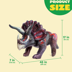 JOYIN Triceratops 43in used as party decor at celebrations.