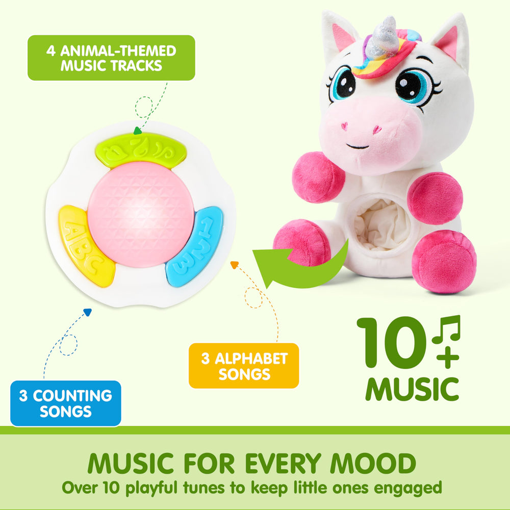 JOYIN unicorn 3D design plush promoting imaginative play