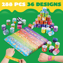 JOYIN unicorn design slap bracelet for kids' parties and play.