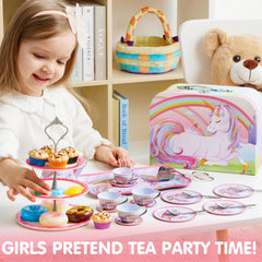JOYIN unicorn pastry server helps arrange pretend pastries