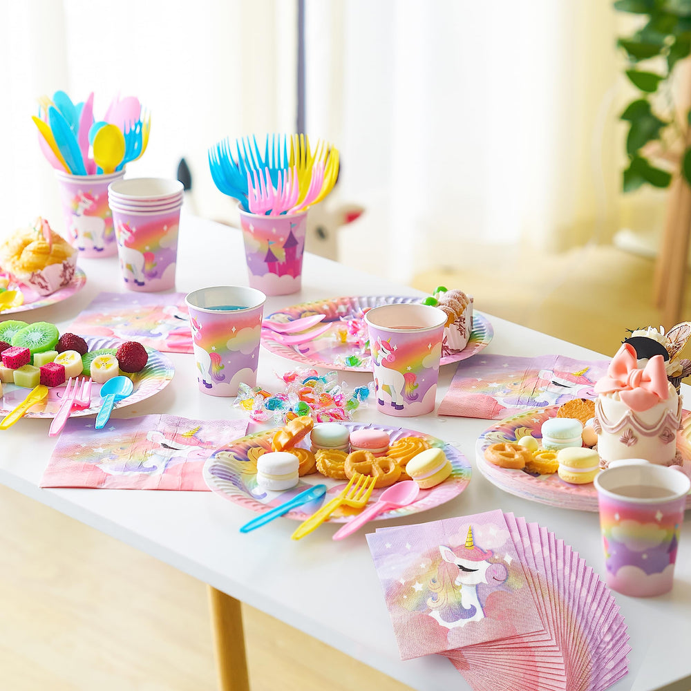 JOYIN unicorn spoons ready for desserts and beverages