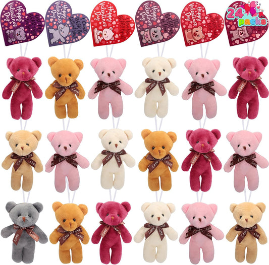 JOYIN 24-pack bears arranged for Valentine gifting and party favors
