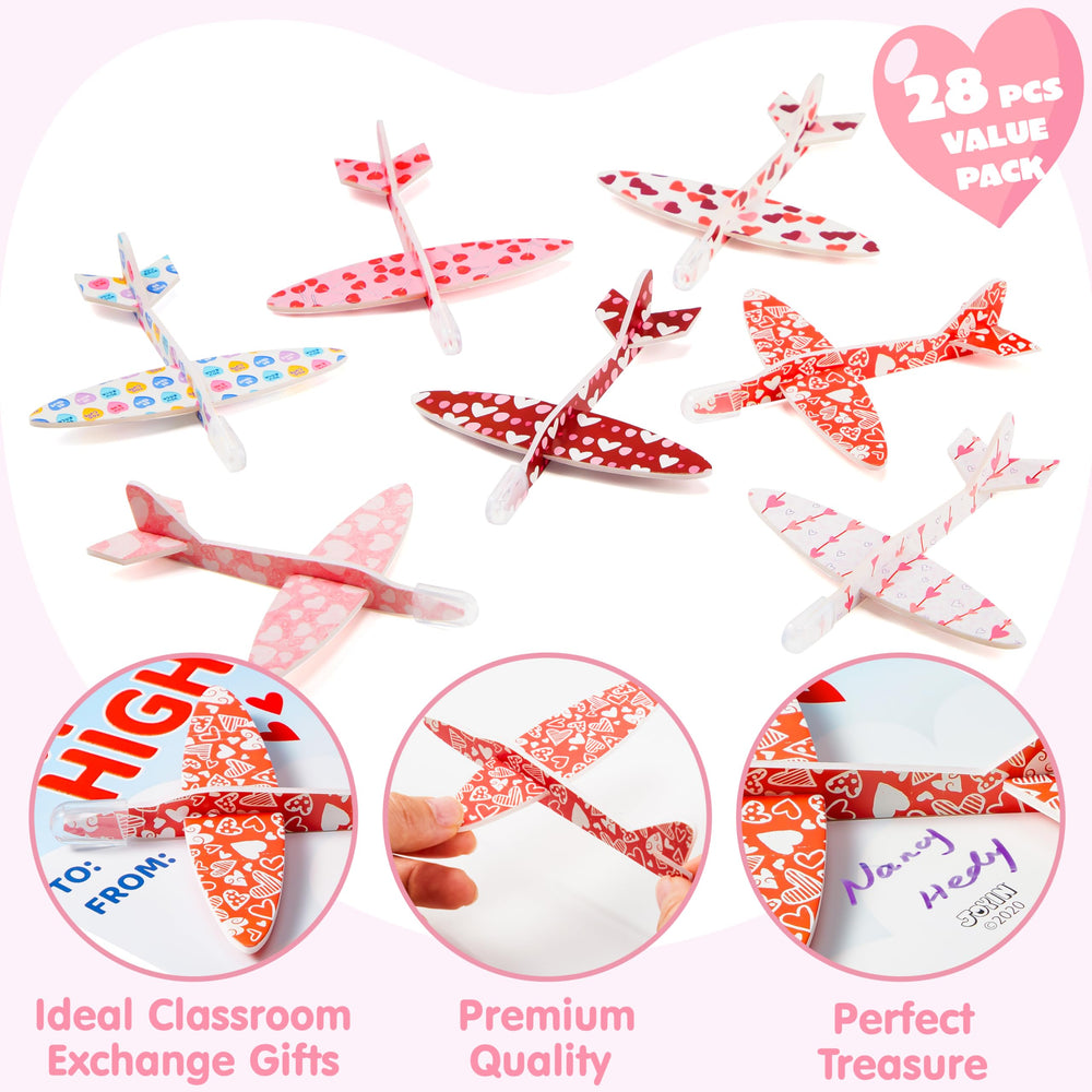 JOYIN valentines cards with cute designs, ideal for goody bags.