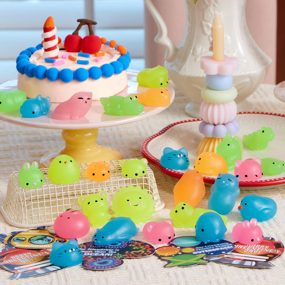 JOYIN dinosaur mochi squishies are bright and squeezable for focus during activities
