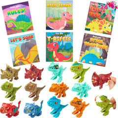 JOYIN valentines dinosaur cards set for classroom exchanges