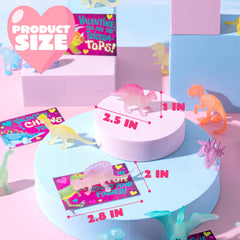 JOYIN dinos measure 1-3 inches for compact party favors.