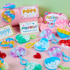 JOYIN packaging box showing 30 cards and keychains for parties.