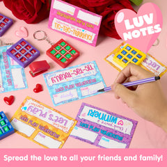 JOYIN valentines tic-tac-toe pack creates memorable party favors.