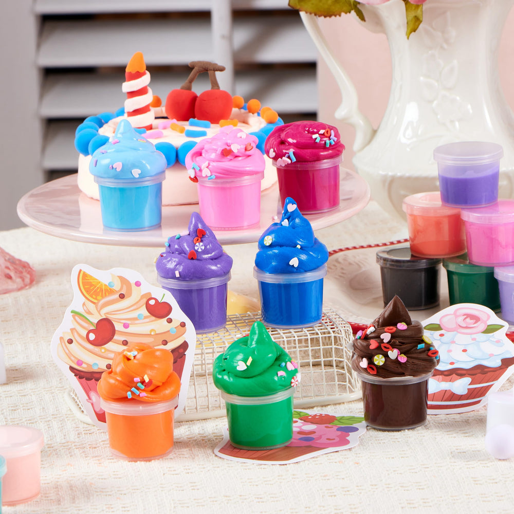 JOYIN varied colors slime facilitates creative play and motor skills.