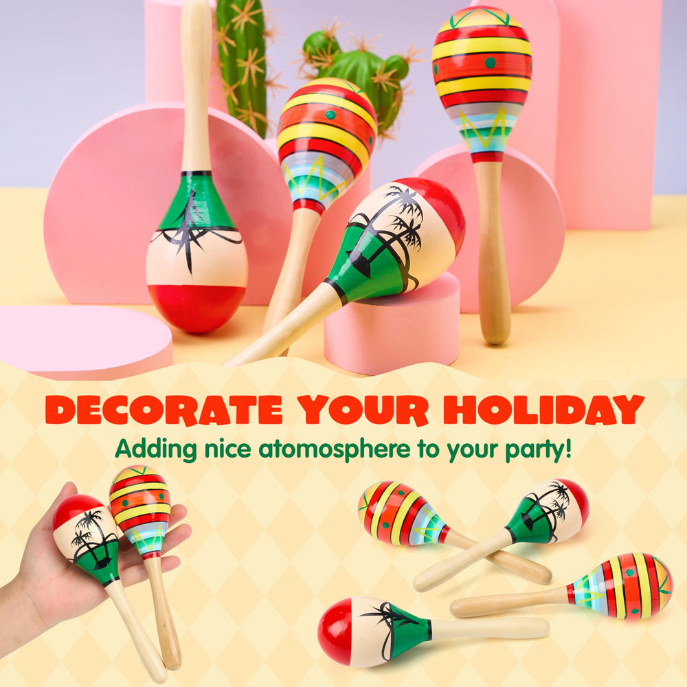 JOYIN maracas brighten decor and encourage participation.