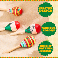 JOYIN wooden maracas serve as festive party favors.