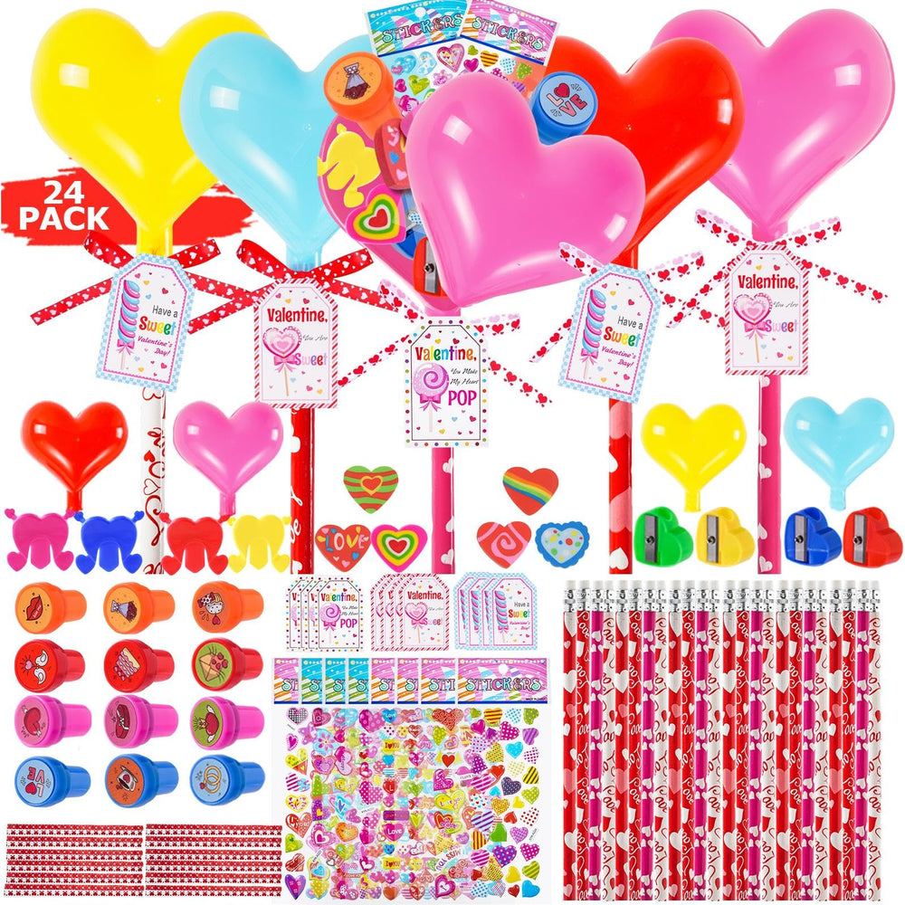 JOYLOKY heart-shaped containers ideal for classroom exchanges and easy gifting