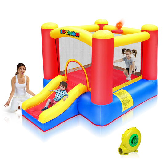 JOYMOR inflatable bounce house front view for safe indoor play