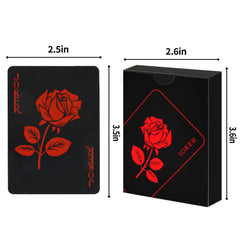 Joyoldelf rose-pattern playing cards ideal for family games and parties