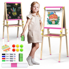 JOYOOSS art easel with paper roll ideal for painting and storytelling at home.