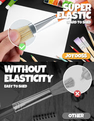 Joyooss bulk-value brushes ideal for classrooms or family art sessions