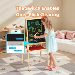 Joyooss LCD Easel magnets and paper roll included for creative storytelling