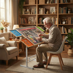 JoyPcsTable 34x26 desktop showcases ample space for large puzzles