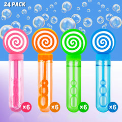 JoyPop pink handle bubble wand, colorful fun for birthdays and celebrations.