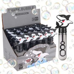 JOYYPOP shark bubble wand 24-pack, ideal shark-themed party favors for kids.