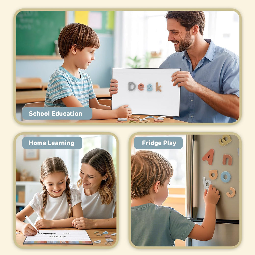 Joyreal 234-piece set includes uppercase and lowercase letters for practice