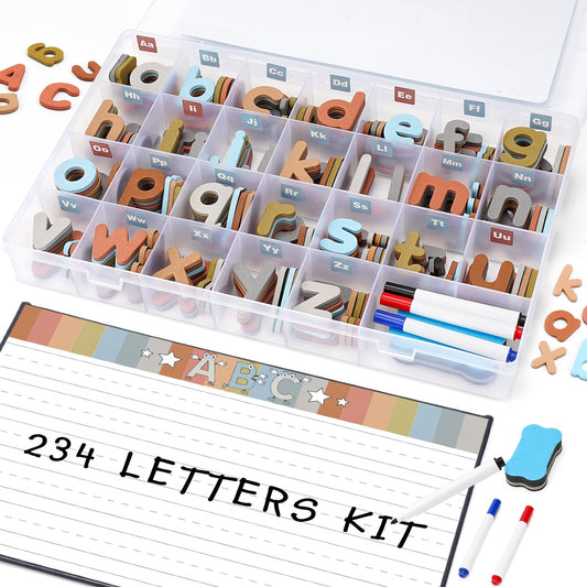 Joyreal magnetic alphabet letters on fridge aid early word-building