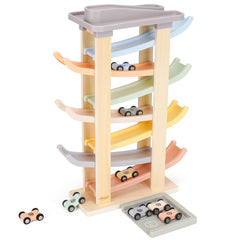 Joyreal Montessori 7-level car ramp racer for engaging screen-free play