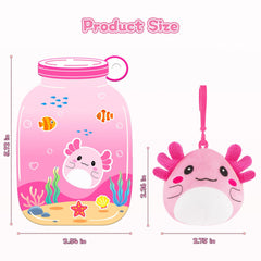 JoySpark Axolotl plush clip attaches to bags for daily joy