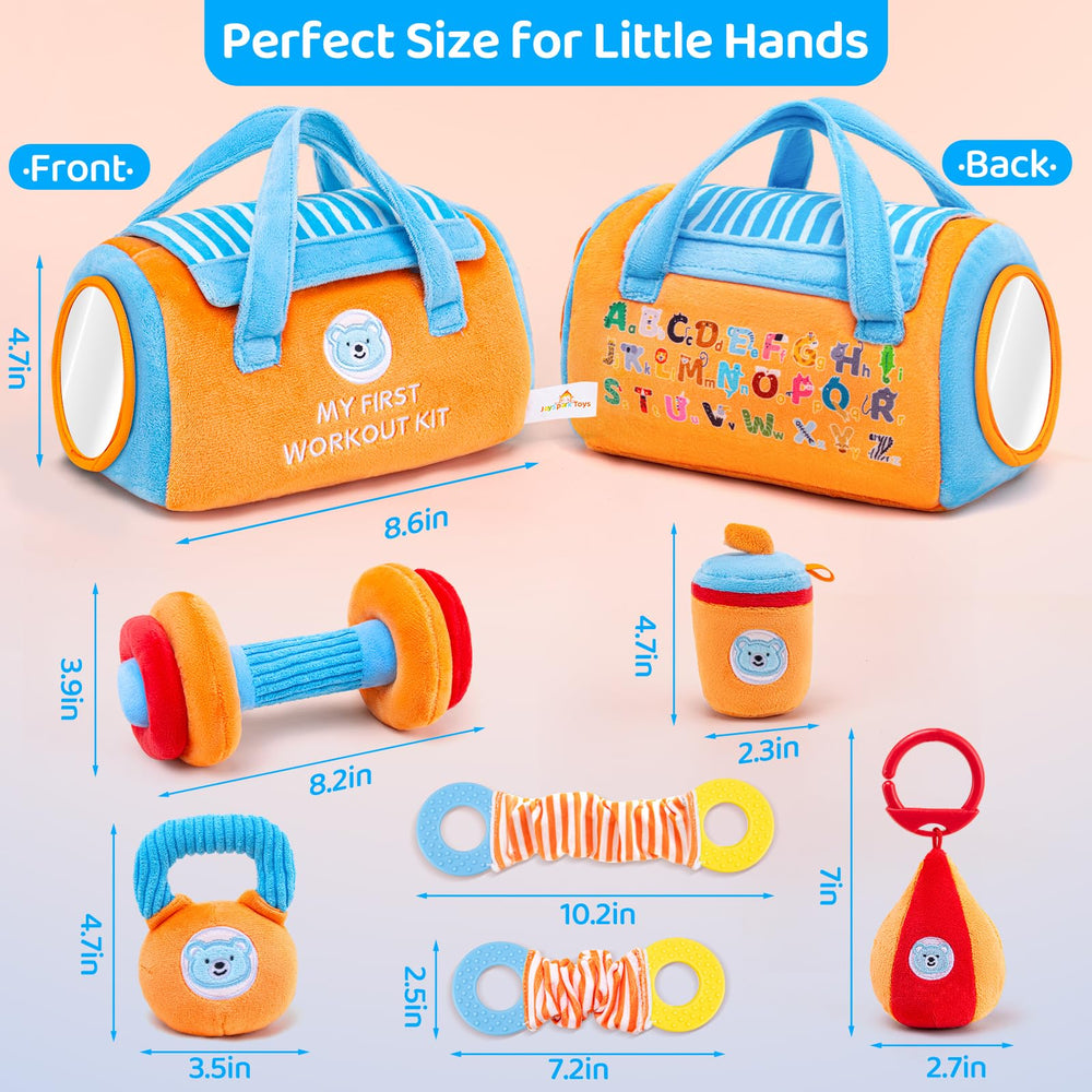 JoySpark Toys baby-safe mirror supports self-recognition and curiosity.