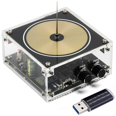 Joytech Tesla coil arc loudspeaker front view showing compact desktop design.
