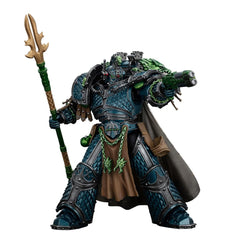 JOYTOY Alpharius figure in 1:18 scale with detailed articulation for dynamic posing.