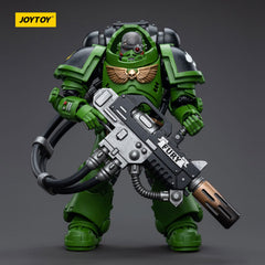 JOYTOY Salamanders Bragar with weapons equipped for action scenes.