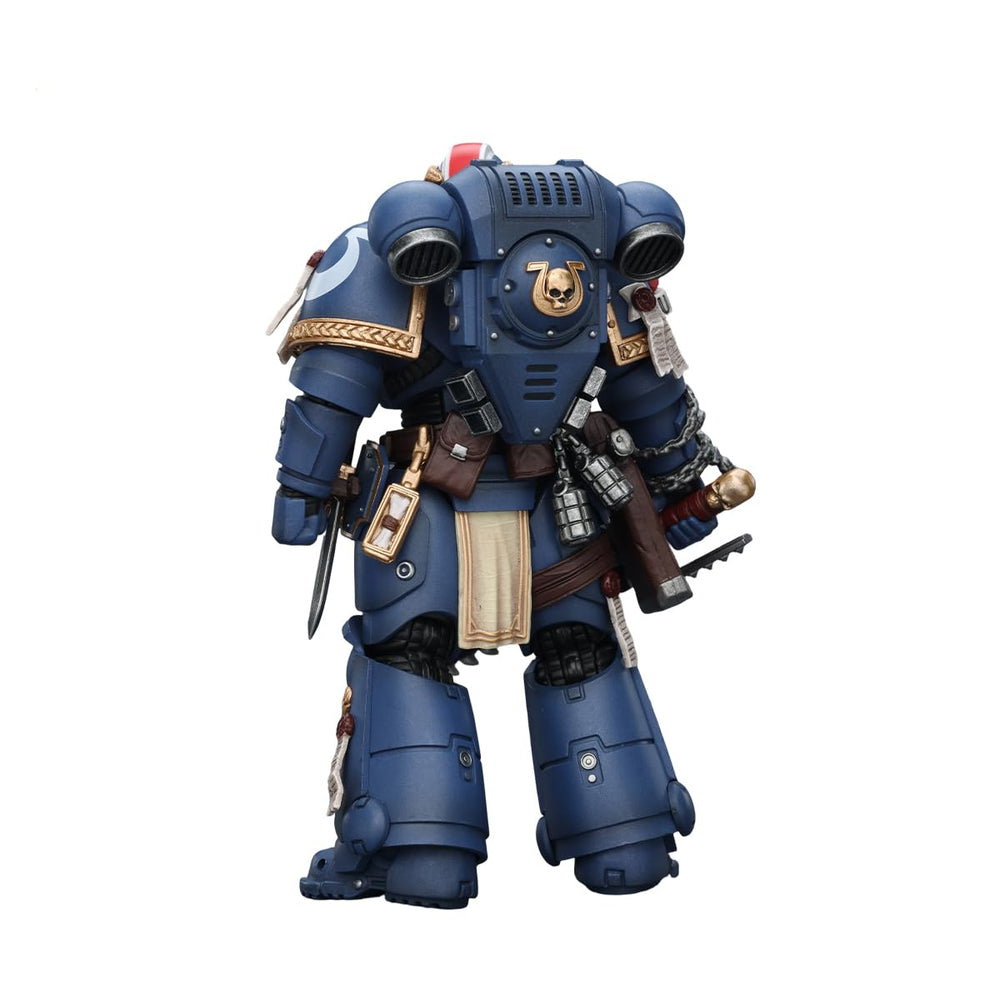 JOYTOY Ultramarines Titus holsters and grenades for realistic loadout.