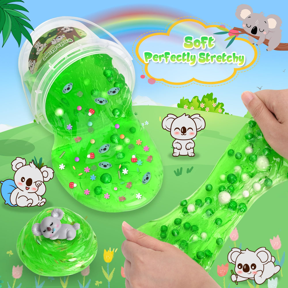 Joytry Koala Slime Kit add-ins confetti stars for colorful slime designs.