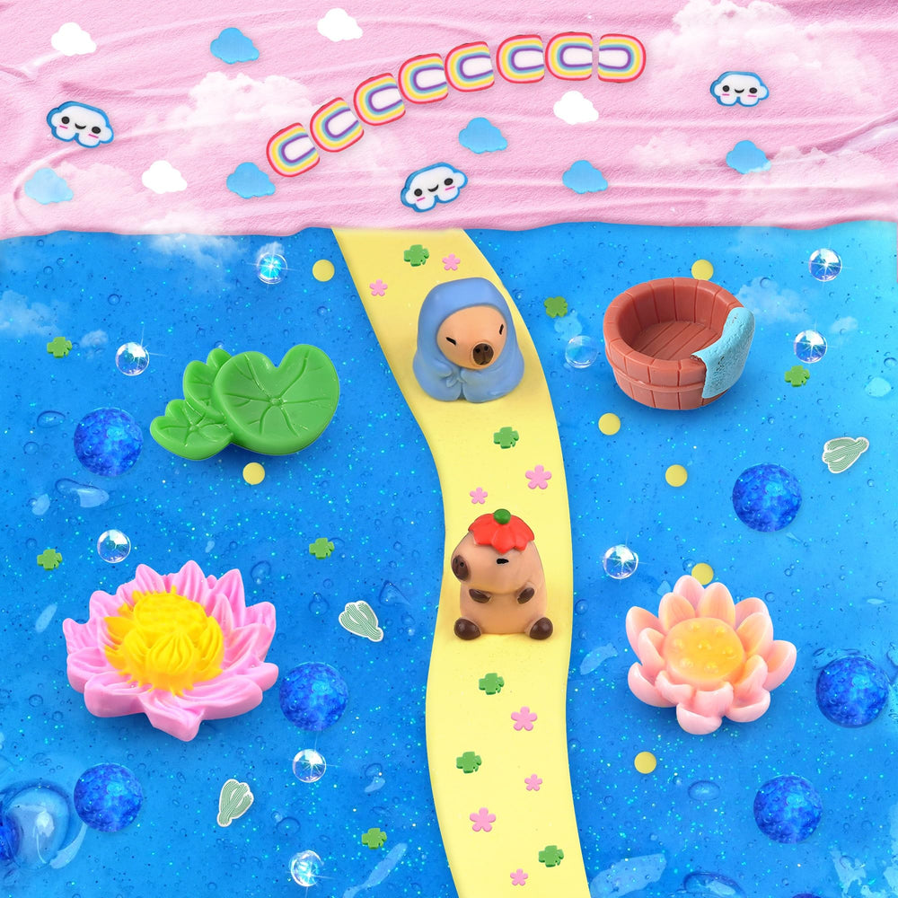 Joytry lotus-mold clay designs show tools for cute capybara-inspired shapes