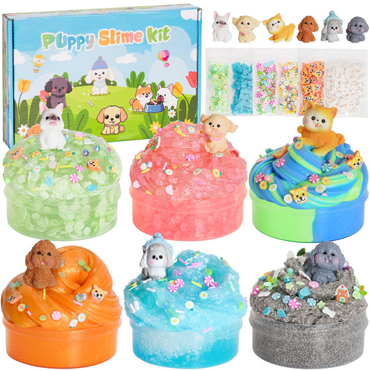 Joytry Puppy Slime Kit packaging showcases variety for creative play and kid-friendly gift appeal